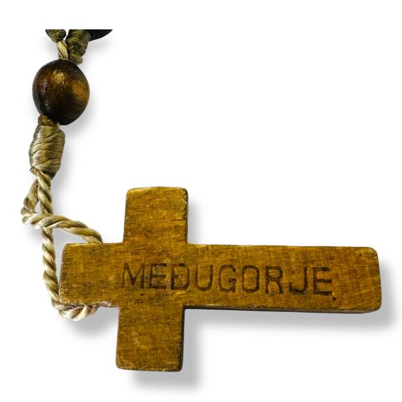 Vintage Wood Rosaries Lot of 2 | Medjugorje Catholic Prayer Beads - Picture 5 of 6